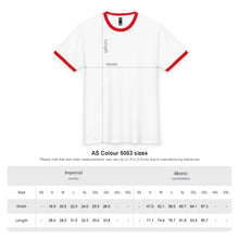 Load image into Gallery viewer, Feeling Good Ringer Tee — "With looking good and Feeling good!" Retro Red-Trim Men's T‑Shirt
